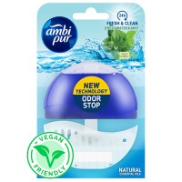 Підвісний блок для туалету Ambi Pur Odor Stop 5в1 Свіжа вода і м’ята, 55 г